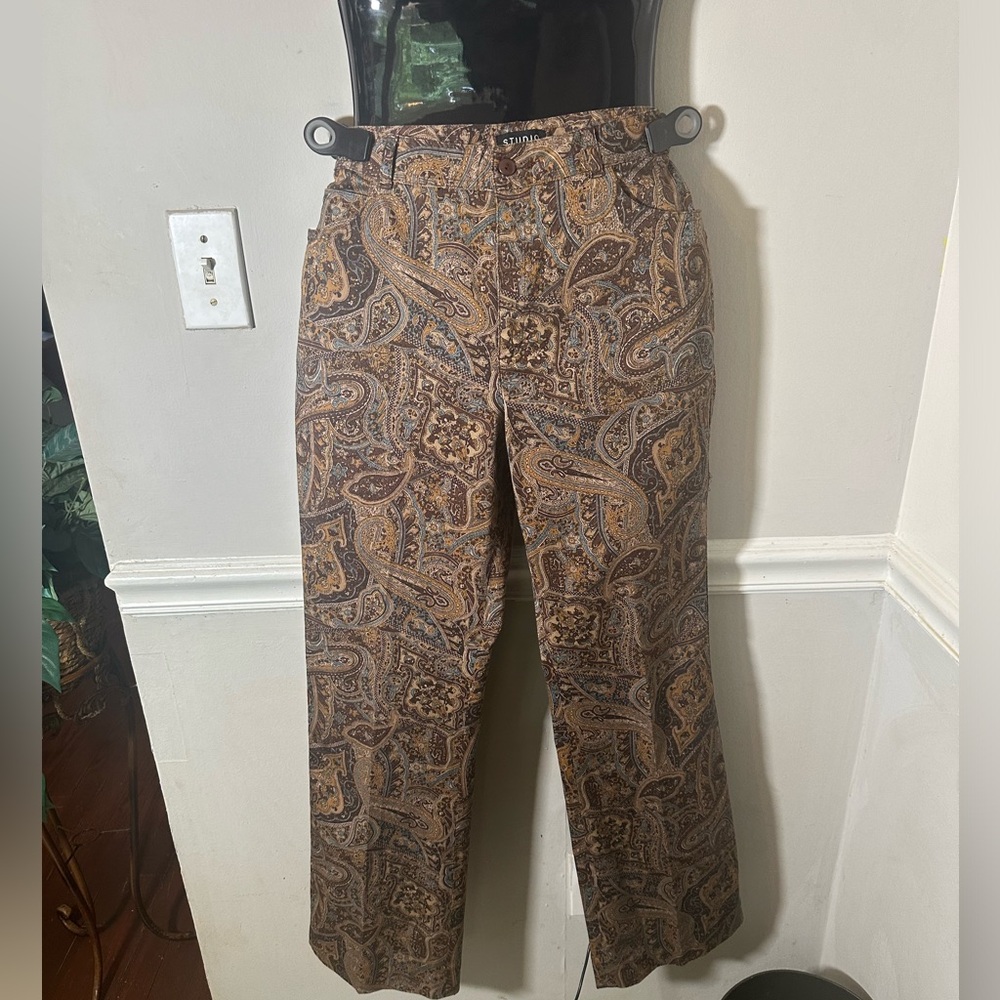 Womens Brown Studio by Liz Claiborne Pants Size 8